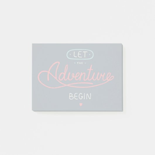 Laat het avontuur beginnen post-it® notes (Voorkant)