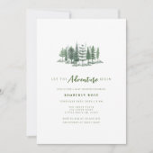 Laat het avontuur beginnen rustieke bos Baby showe Kaart (Voorkant)