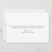 Laat het avontuur beginnen sparen de Datum Save The Date (Achterkant)