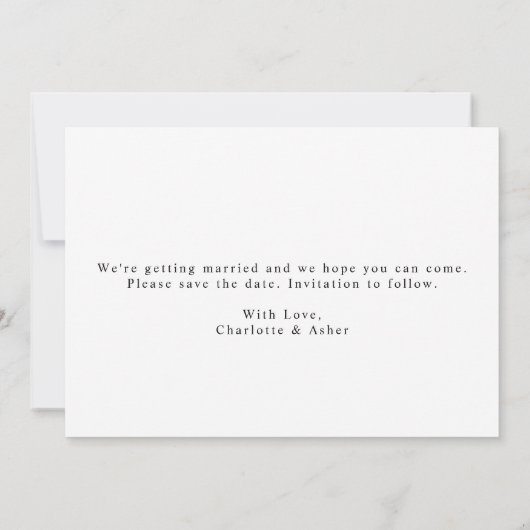 Laat het avontuur beginnen sparen de Datum Save The Date (Achterkant)