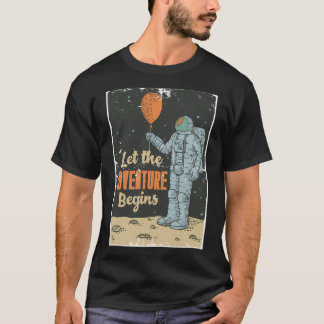 Laat het avontuur beginnen t-shirt