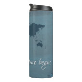 Laat het avontuur beginnen thermosbeker (Geroteerd rechts)