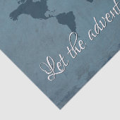 Laat het avontuur beginnen tissuepapier (Detail)