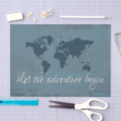 Laat het avontuur beginnen tissuepapier (Craft)