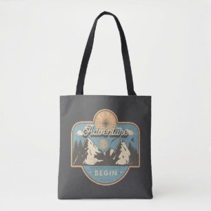 Laat het avontuur beginnen tote bag
