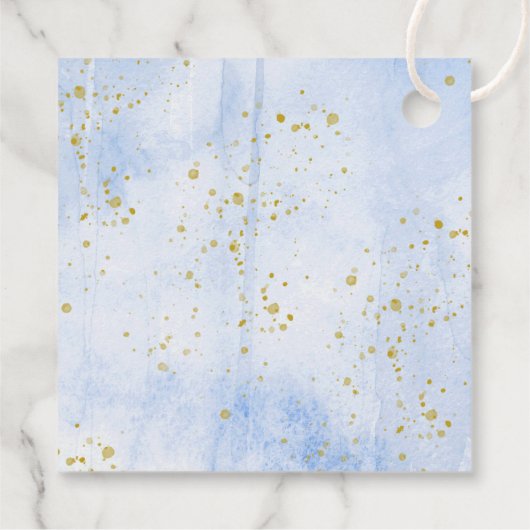 "Laat het avontuur beginnen!" Travel Map Baby show Bedankjes Labels (Achterkant)