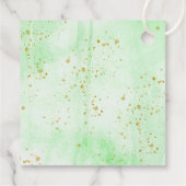 "Laat het avontuur beginnen!" Travel Map Baby show Bedankjes Labels (Achterkant)