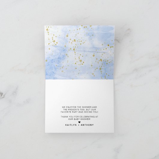 "Laat het avontuur beginnen!" Travel Map Baby show Bedankkaart (Binnen)