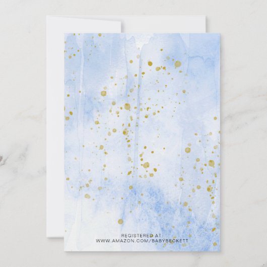 "Laat het avontuur beginnen!" Travel Map Baby show Kaart (Achterkant)