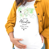 "Laat het avontuur beginnen!" Travel Map Baby show T-shirt