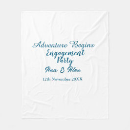 laat het avontuur beginnen verlovingsfeest naam da fleece deken