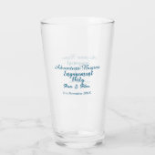 laat het avontuur beginnen verlovingsfeest naam da glas (Achterkant)