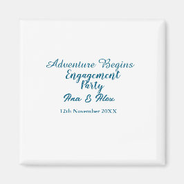 laat het avontuur beginnen verlovingsfeest naam da magneet