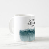 Laat het avontuur beginnen Waterverf Forest Koffiemok (Voorkant links)