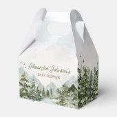 Laat het avontuur beginnen Woodland Baby shower Bedankdoosjes (Achterkant)