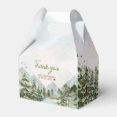 Laat het avontuur beginnen Woodland Baby shower Bedankdoosjes (Voorkant Zijde)