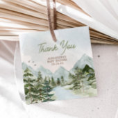 Laat het avontuur beginnen Woodland Baby shower Bedankjes Labels