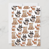 Laat het avontuur beginnen Woodland Baby shower Kaart (Achterkant)