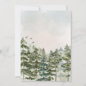 Laat het avontuur beginnen Woodland Baby shower Kaart (Achterkant)