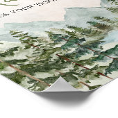 Laat het avontuur beginnen Woodland Diaper Raffle Poster (Hoek)