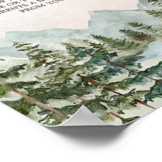 Laat het avontuur beginnen Woodland Late Night Lui Poster (Hoek)