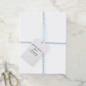 Laat het avontuur begint baby shower Naam toevoege Cadeaulabel (Met Touw)