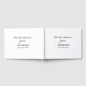 Laat het avontuur begint baby shower Naam toevoege Gastenboek (Volledig)