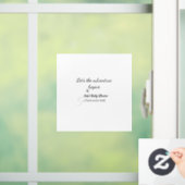 Laat het avontuur begint baby shower Naam toevoege Raamsticker (Huis)