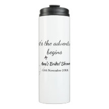 laat het avontuur begint bruidsdouche voeg naam to