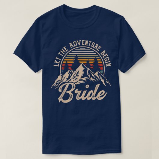 Laat het avontuur Bride Honeymoon koppels Ma begin T-shirt (Design voorkant)