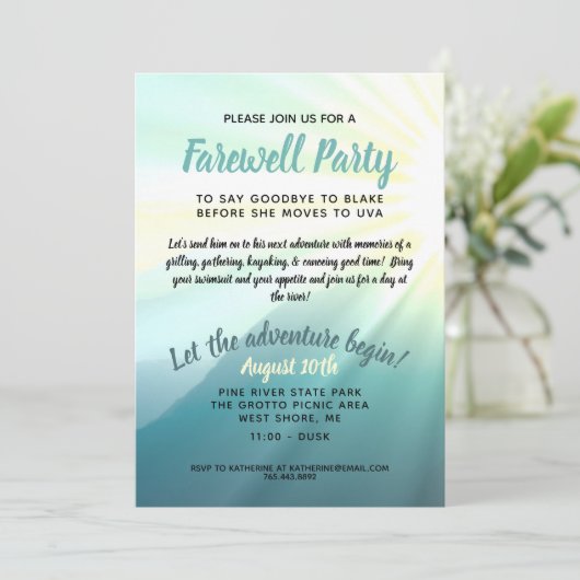 Laat het avontuur de Uitnodiging van de Partij van (Staand voorkant)