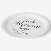 Laat het avontuur douane gepersonaliseerde napki b papieren bordje (Gekanteld)