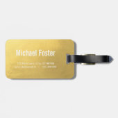 Laat het avontuur gouden Wereldkaart Bagagelabel b (Achterkant horizontaal)