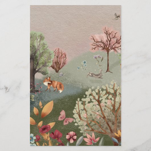 Laat het avontuur met Baby shower van het Bos begi Flyer (Achterkant)