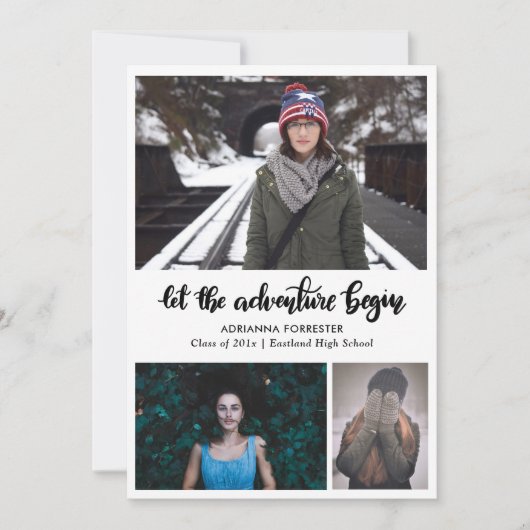 Laat het avontuur met de hand beginnen | Afstudere Kaart (Voorkant)
