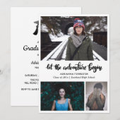 Laat het avontuur met de hand beginnen | Afstudere Kaart (Voorkant / Achterkant)