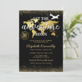 Laat het avontuur met Graduation Partij beginnen Kaart (Staand voorkant)