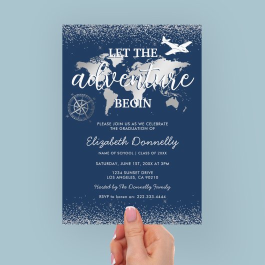 Laat het avontuur met Graduation Partij beginnen Kaart