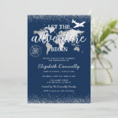 Laat het avontuur met Graduation Partij beginnen Kaart (Staand voorkant)