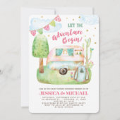 Laat het avontuur met het Baby shower van de Campi Kaart (Voorkant)