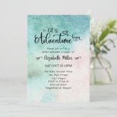 Laat het avontuur met het Baby shower van de Water Kaart (Staand voorkant)