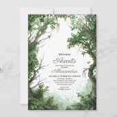 Laat het avontuur met het Baby shower van Mountain Kaart (Voorkant)