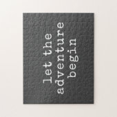 Laat het avontuur met Modern Minimalistisch Citaat Legpuzzel (Verticaal)