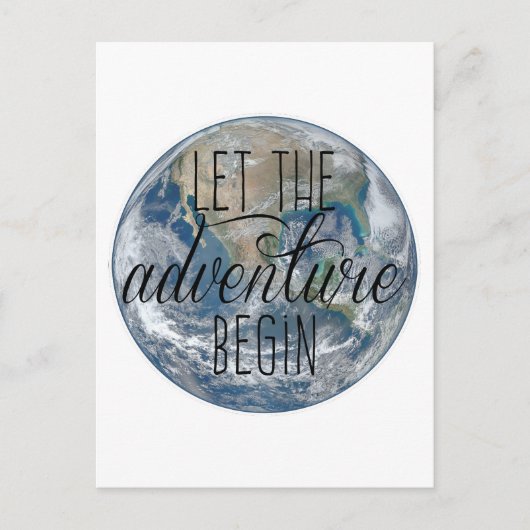 Laat het avontuur Mok beginnen, Citaat Briefkaart (Voorkant)