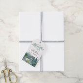 Laat het Avontuur natuur van de Rustic bergen begi Cadeaulabel (Met Touw)