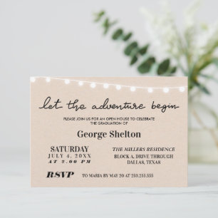 Laat het avontuur Open House Afstudeerder Party In Kaart