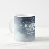 Laat het avontuur Sterrennacht Celestial beginnen Koffiemok (Voorkant links)