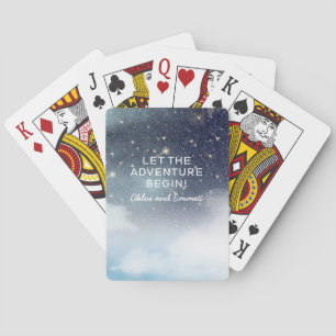 Laat het avontuur Sterrennacht Celestial beginnen Pokerkaarten