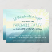 Laat het avontuur Zondag beginnen Farewell Partij  Kaart (Voorkant / Achterkant)