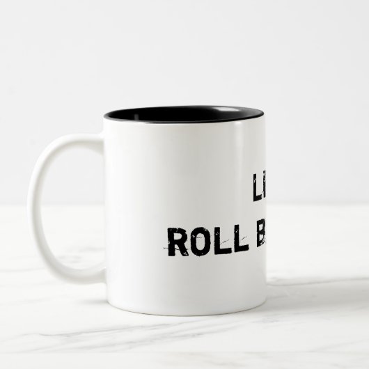 Laat het baby rollen mok (Links)